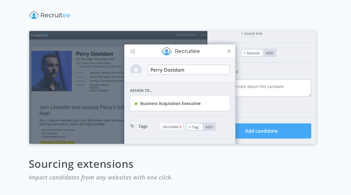 Alles-in-één recruitmentsysteem voor je hele team (Recruitee)
