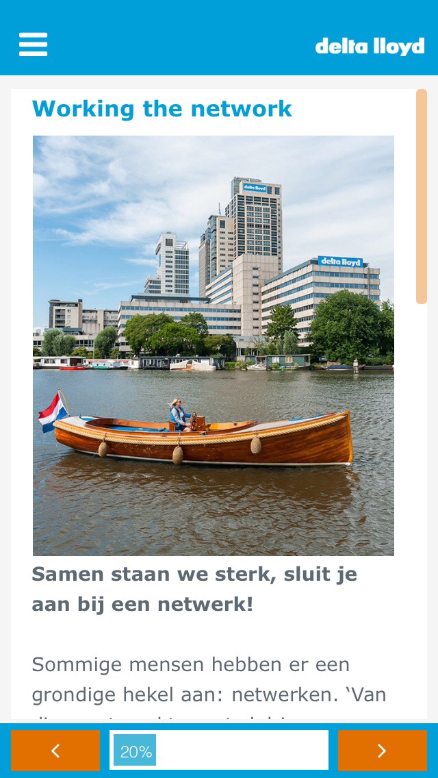 De Sterke Start app: Nieuwe medewerkers inwerken met een onboarding-app (Delta Lloyd)