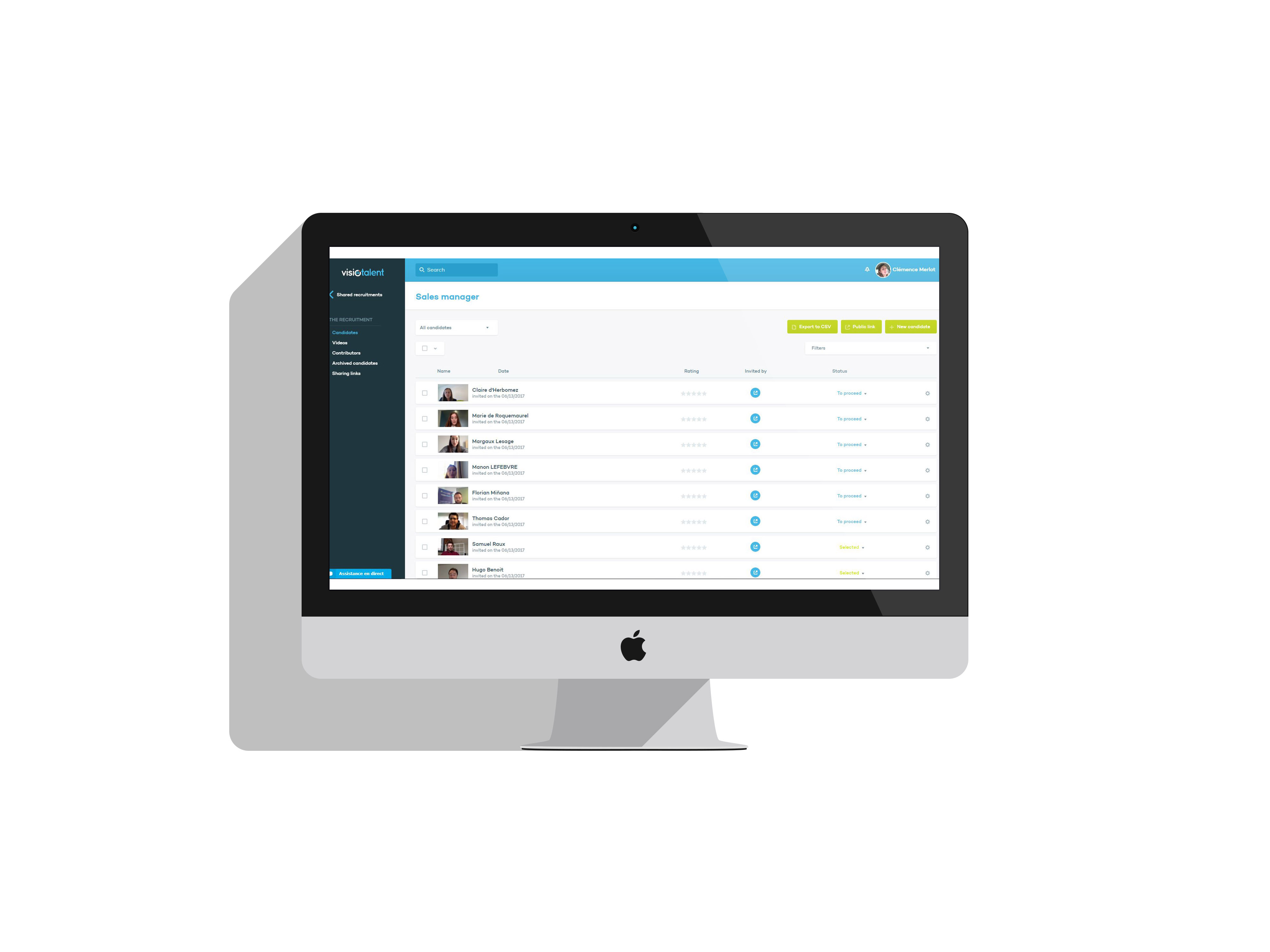 Video pre-selectie tool voor computer, tablet & smartphones (Visiotalent)