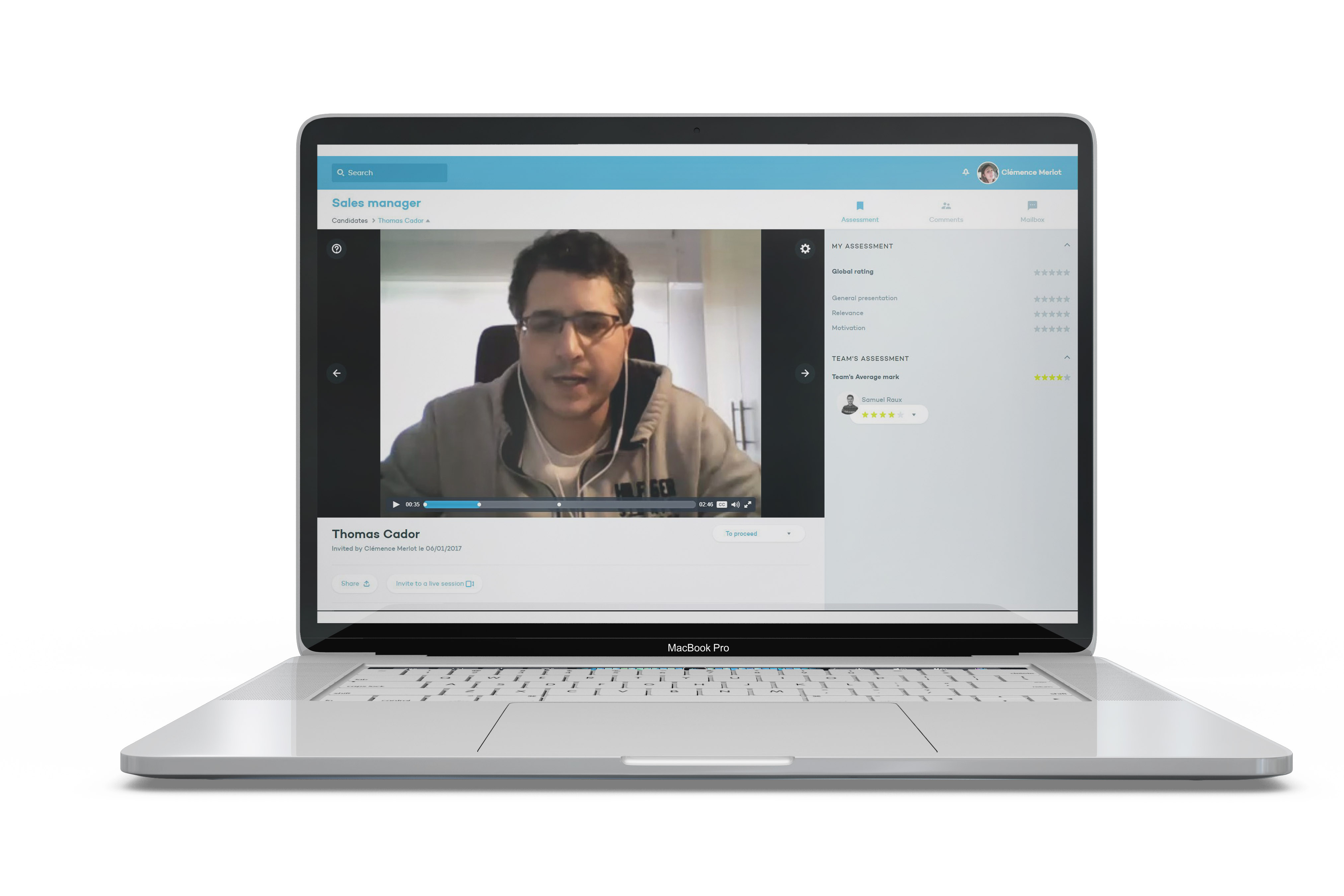 Video pre-selectie tool voor computer, tablet & smartphones (Visiotalent)
