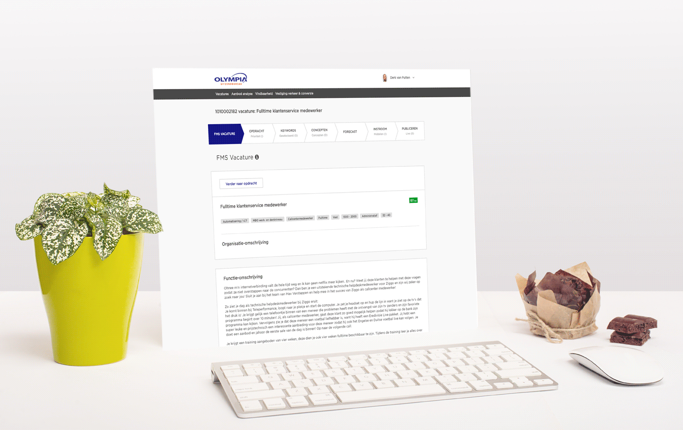 Iedereen e-recruiter met de Olympia WervingsCockpit (Olympia Uitzendbureau)