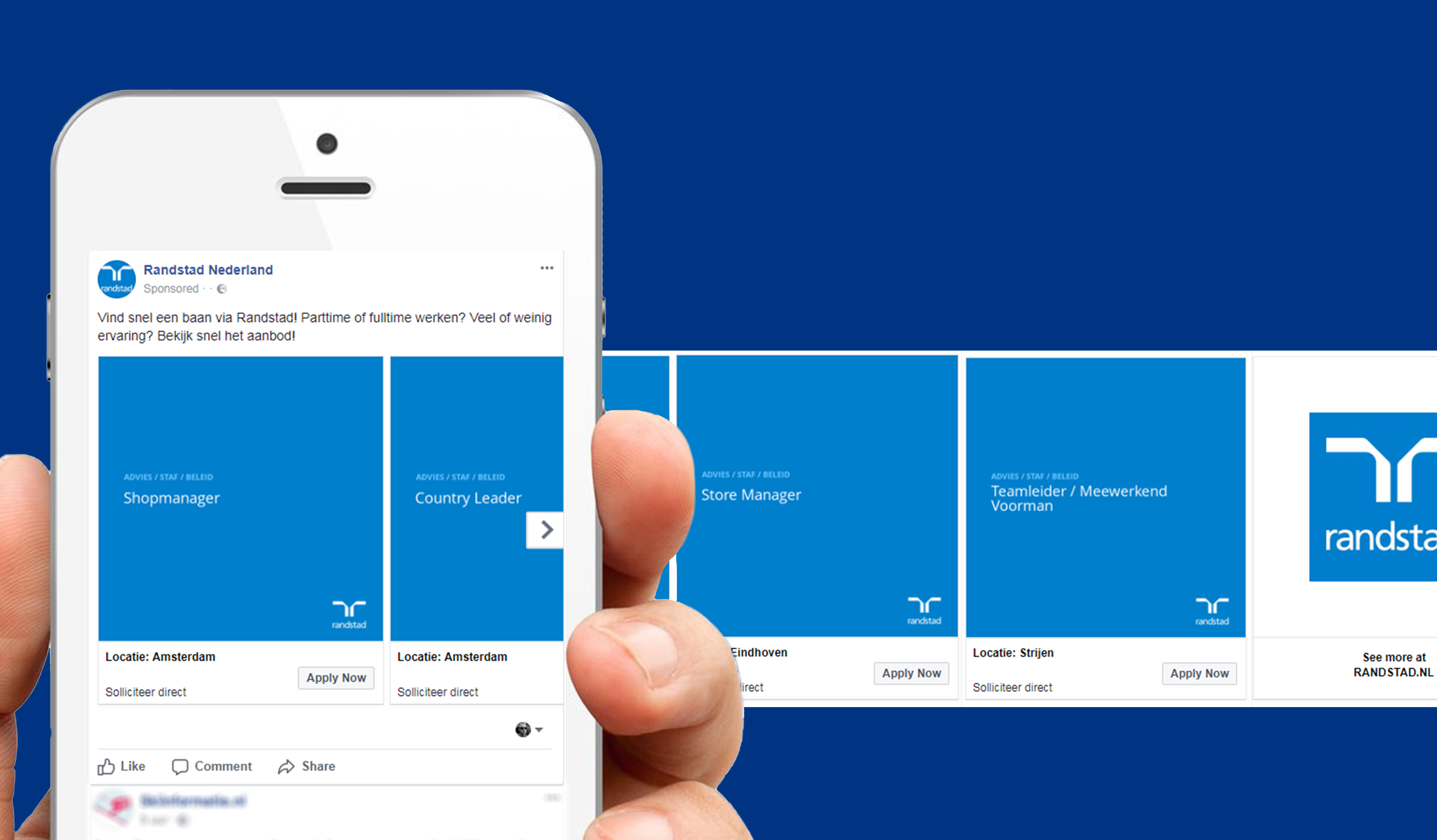 Customized retargeting campaign (Randstad)