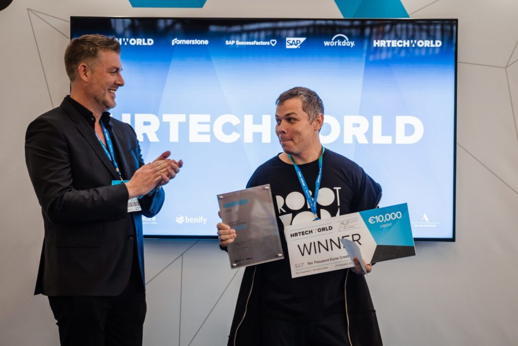 Robot Vera wint Startup Awards HR Tech World Congress Amsterdam 2017