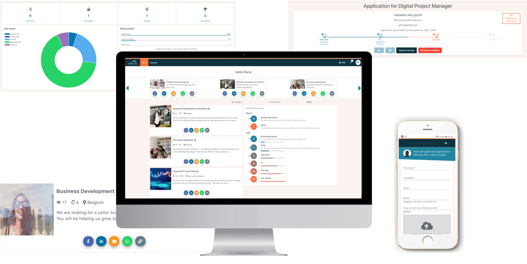 Referral recruitment platform (Nakama HR)