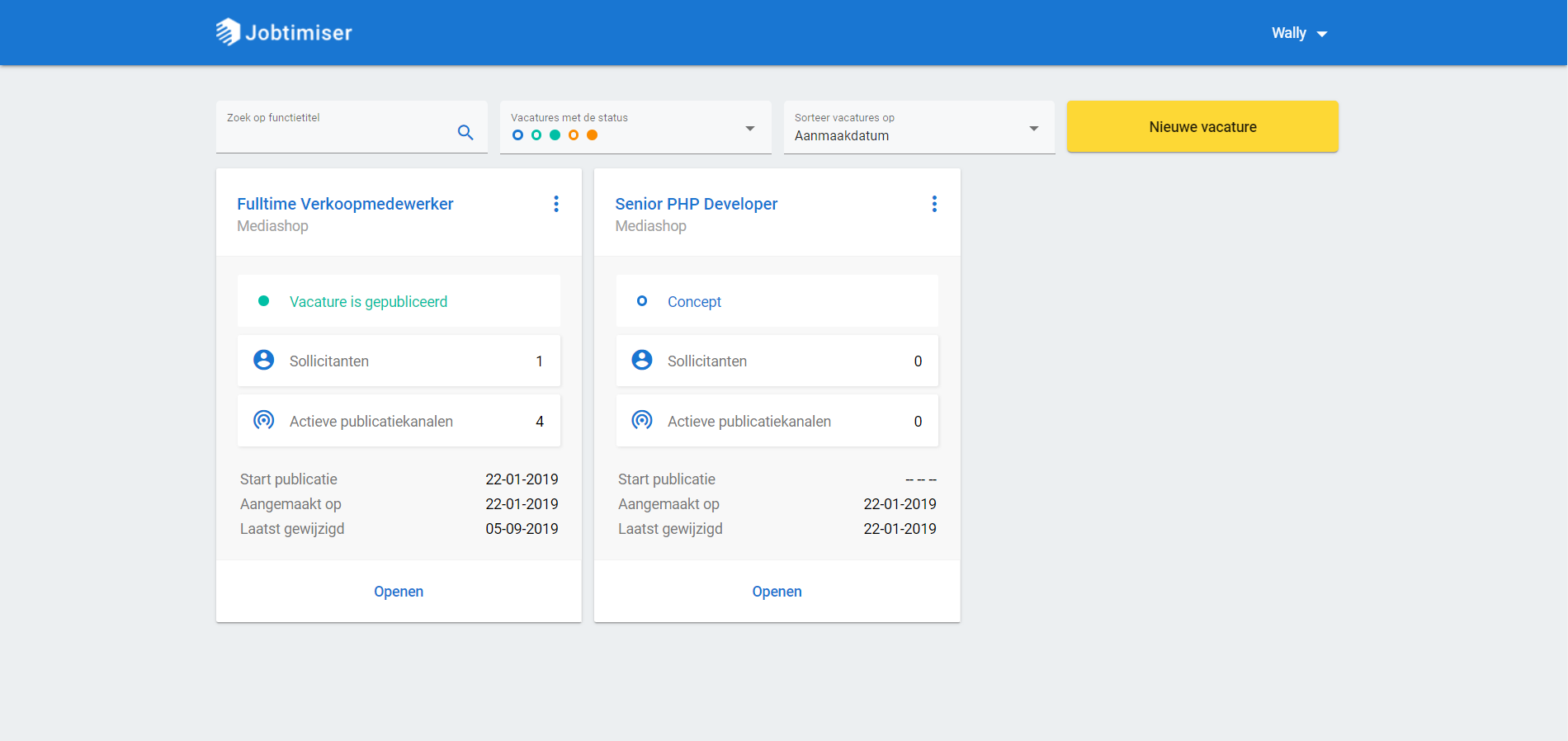 De makkelijkste manier om zelf personeel te werven voor MKB en recruiters (Jobtimiser)
