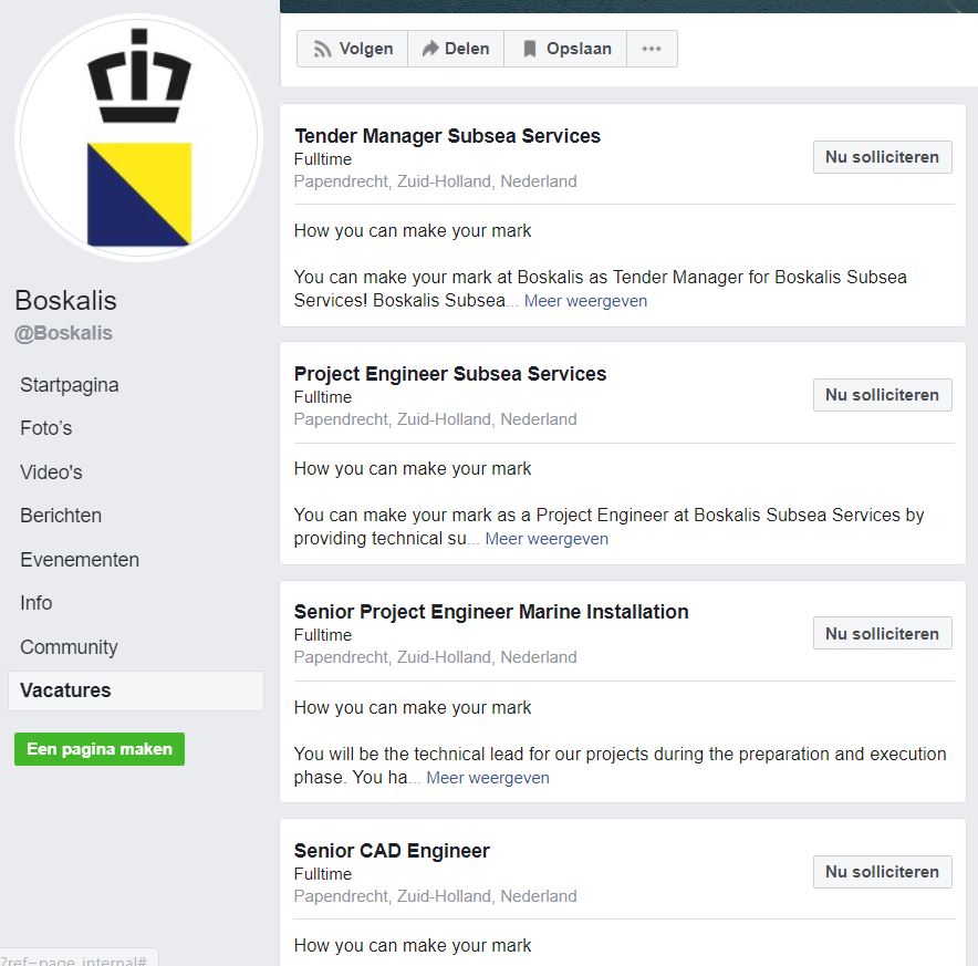 Facebook Gaat Google For Jobs Achterna En Plaatst Vacatures