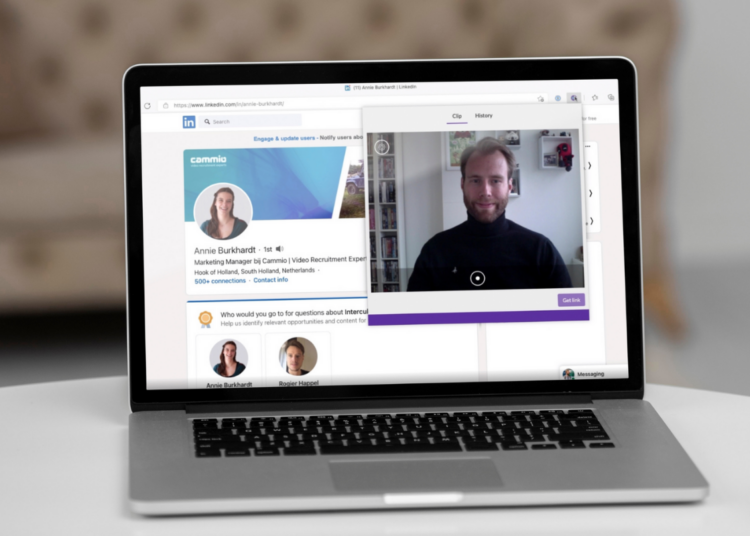 Video messaging tool voor recruitment (Cammio)