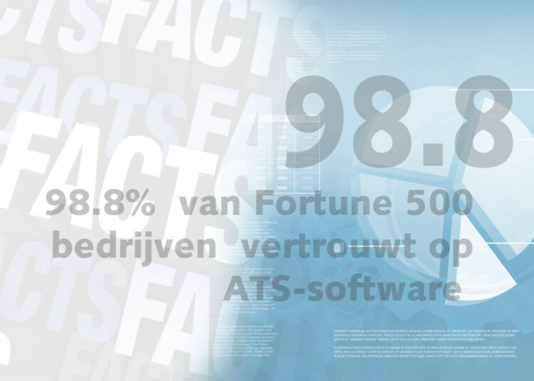 Friday Fact: 98.8% van Fortune 500-bedrijven vertrouwt op ATS-software