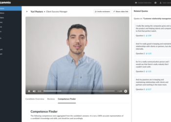 Competentie profiel op basis van video interview (Cammio)