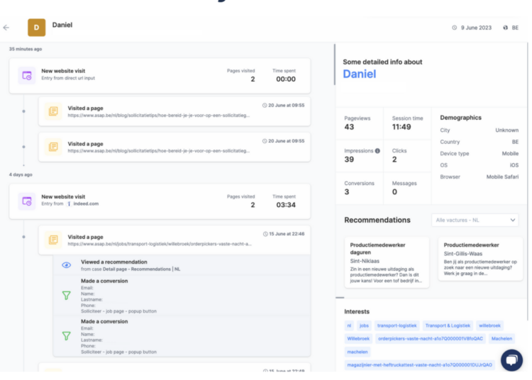 Inzending: No-code candidate experience-platform via verschillende kanalen (Taglayer)