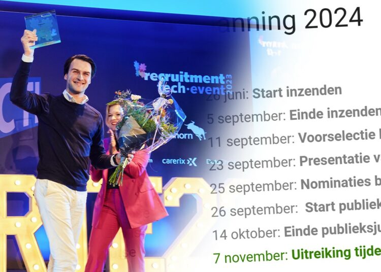 Dit is de planning voor de jubileum-editie Recruitment Tech Awards in 2024