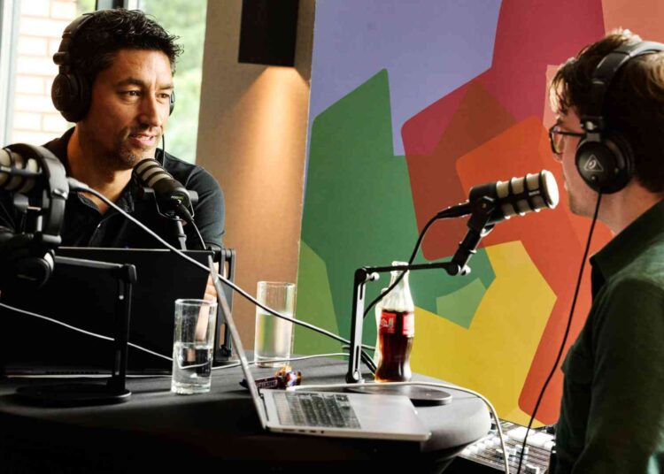 Interview in het podcasttheater