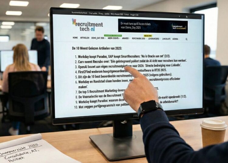 Dit zijn de meest gelezen artikelen in 2025 over recruitmenttechnologie en AI