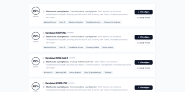 Inzending Awards: Blind matchingsplatform met live sollicitatiestatus (Wervi)