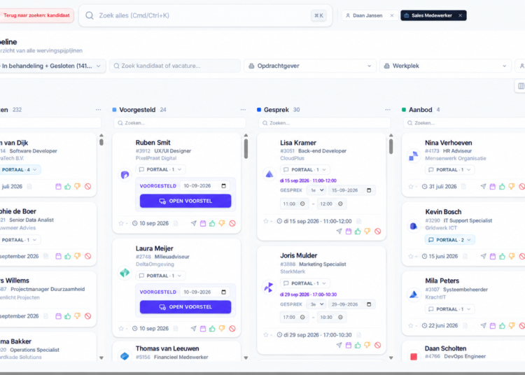 Inzending Awards: Compleet AI ATS: AI sourcing mét echte sourcers, en gratis instappen. (Werftools)