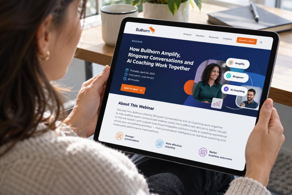 Hoe Bullhorn Amplify, Ringover Conversations en AI Coaching samenwerken